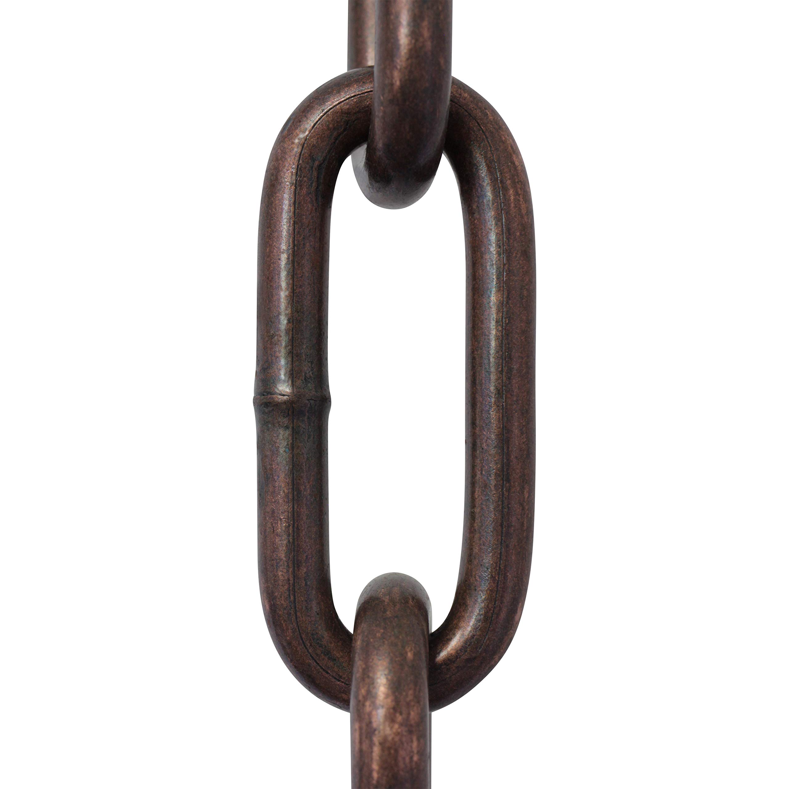 RCH Hardware CH-S59-06-AC-10 Steel Chandelier Chain, Antique Copper (10 Feet)