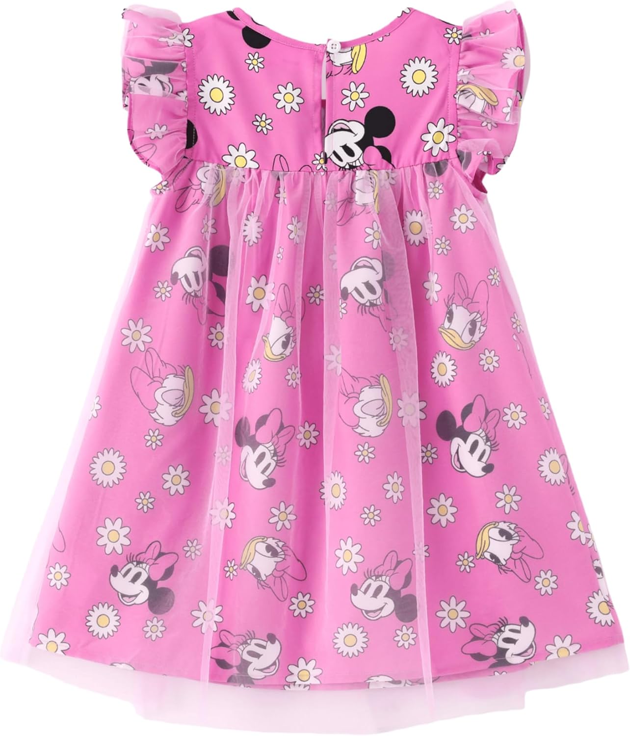 Disney Frozen Elsa Minnie Princess Winnie Girl Dress Ruffle Short Sleeve Tulle Skirt Summer Clothes Kids Outfit Baby/Toddler - Image 2