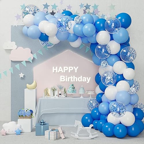 Miniatura 4 de 60 globos azules de 5 pulgadas para decoración de arco de color azul rey y azul marino, globos mate de látex para cumpleaños, bodas, fiestas,