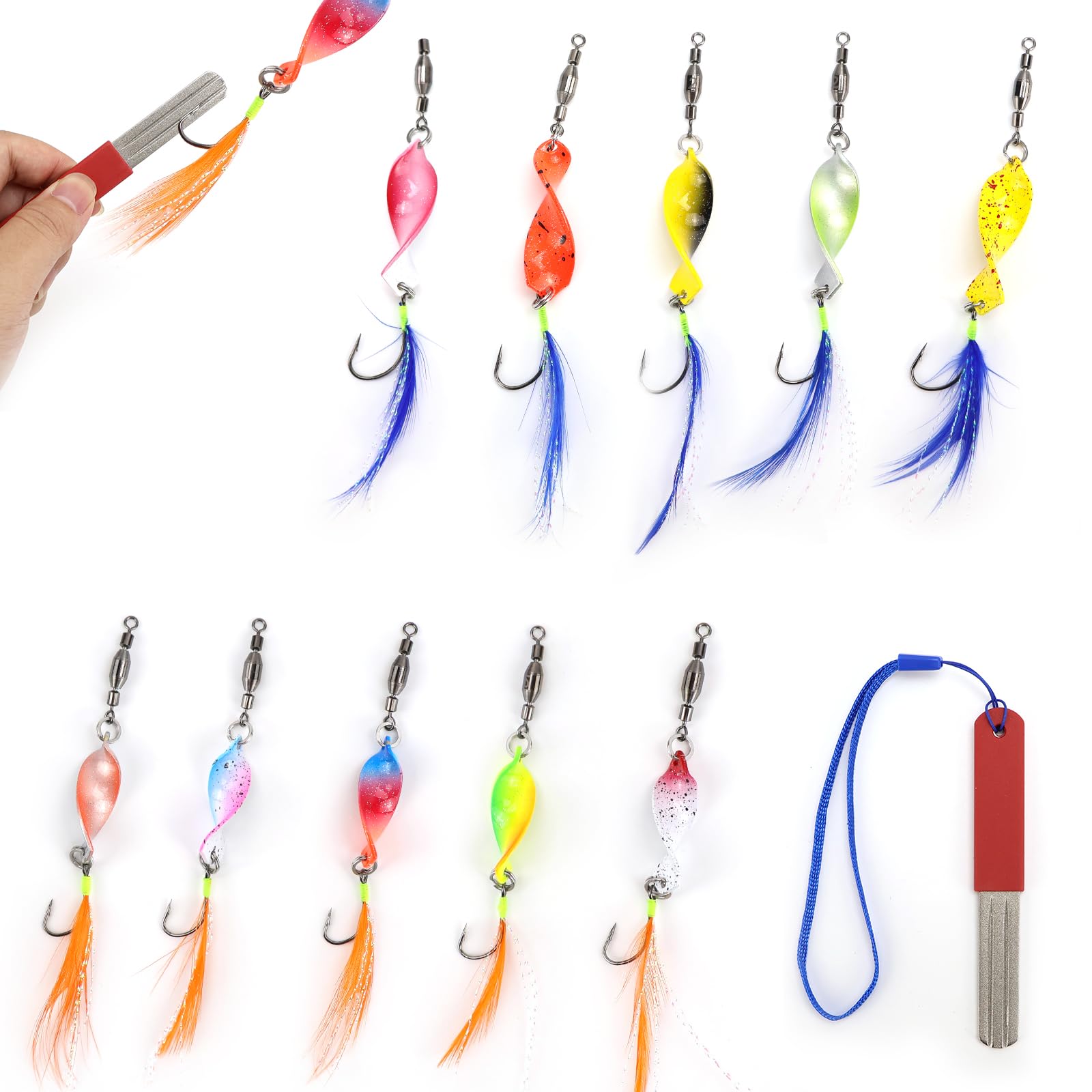 Cuillères De Pêche PUWOWYE 16 Pièces - 2.5/3.5/5g Pour Truite, Perche Et Saumon