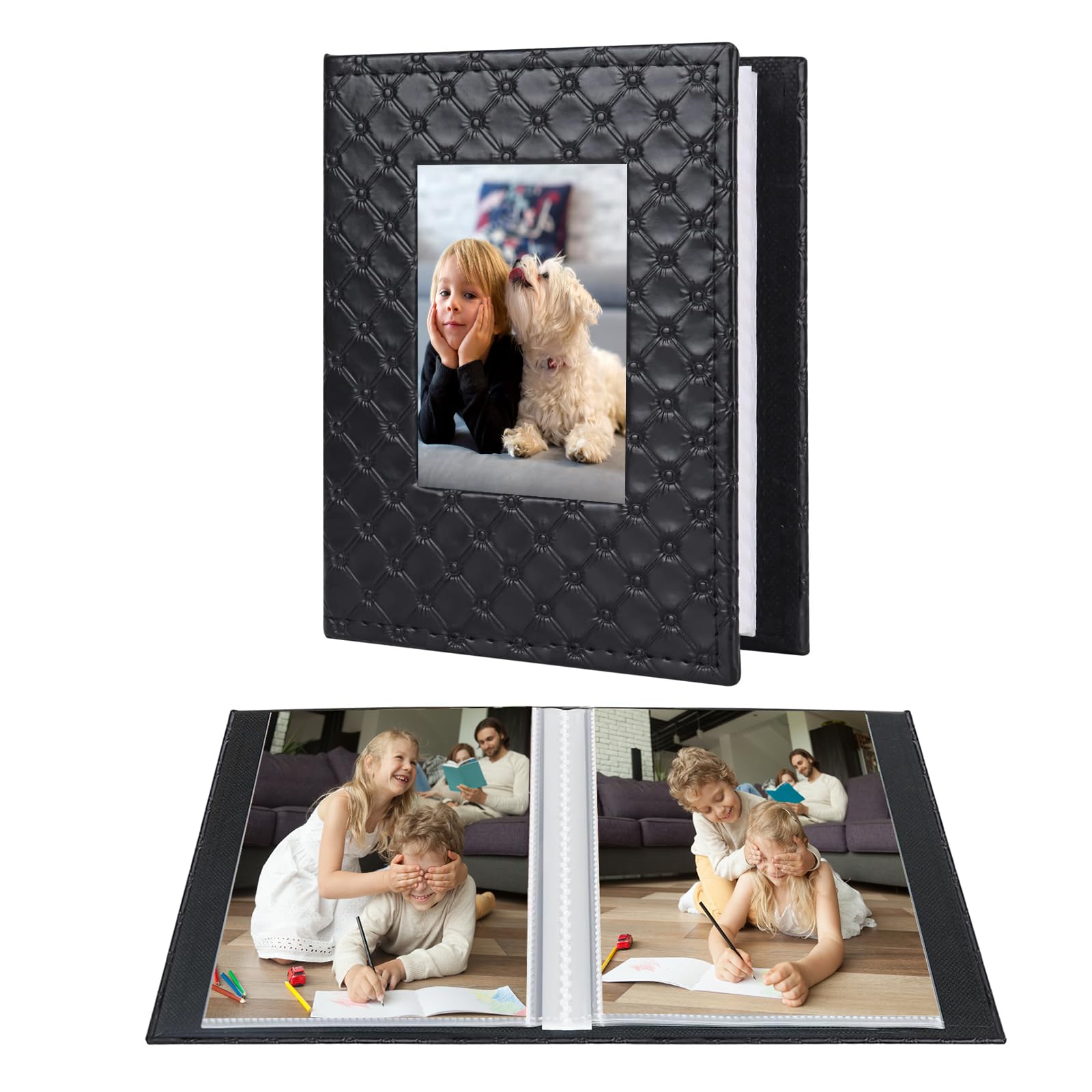 Album photo 10 x 15 cm d'exception avec couverture aspect cuir