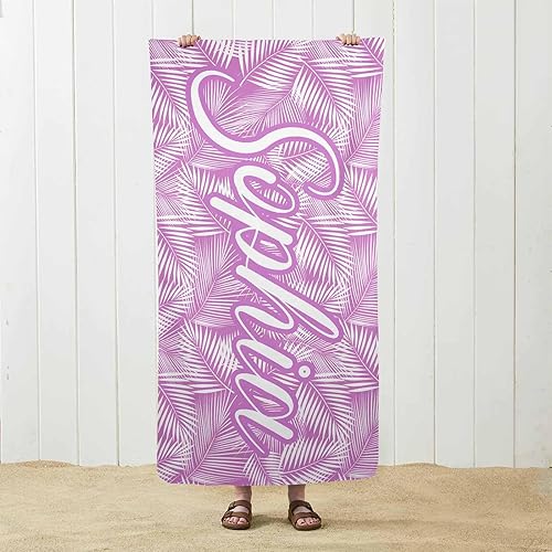 Miniatura 4 de M YESCUSTOM Toallas de baño personalizadas de secado rápido para playa, piscina, gimnasio, toalla de vacaciones de viaje personalizada con tu