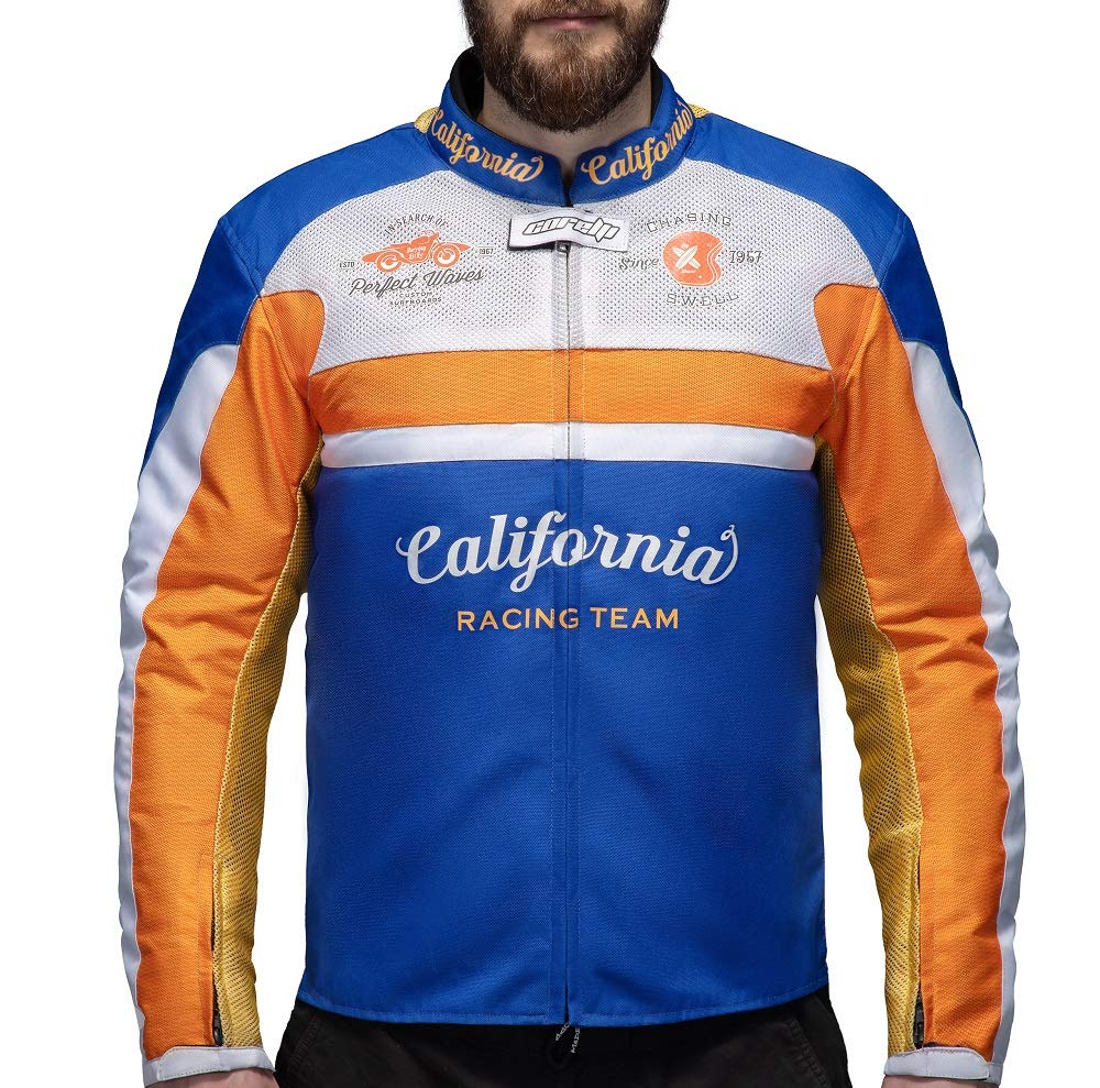 California Racing Team Fully-Protected Motorcycle Jacket