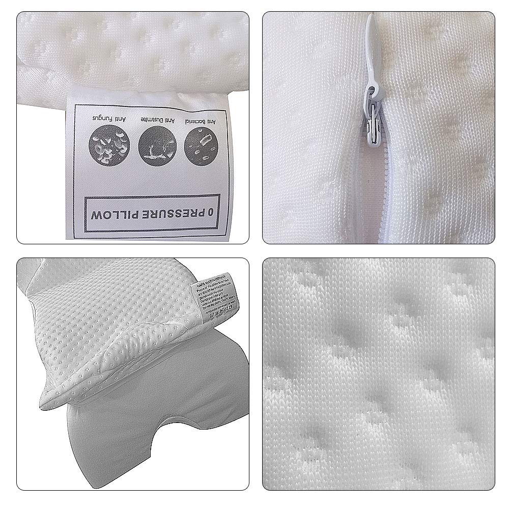 Oreiller Ergonomique pour La Nuque, Oreiller à mémoire de forme, Oreiller arqué Side Sleeper Arm Rest Pillow, Sommeil Profond soulagement de la Douleur coussin pour Couple