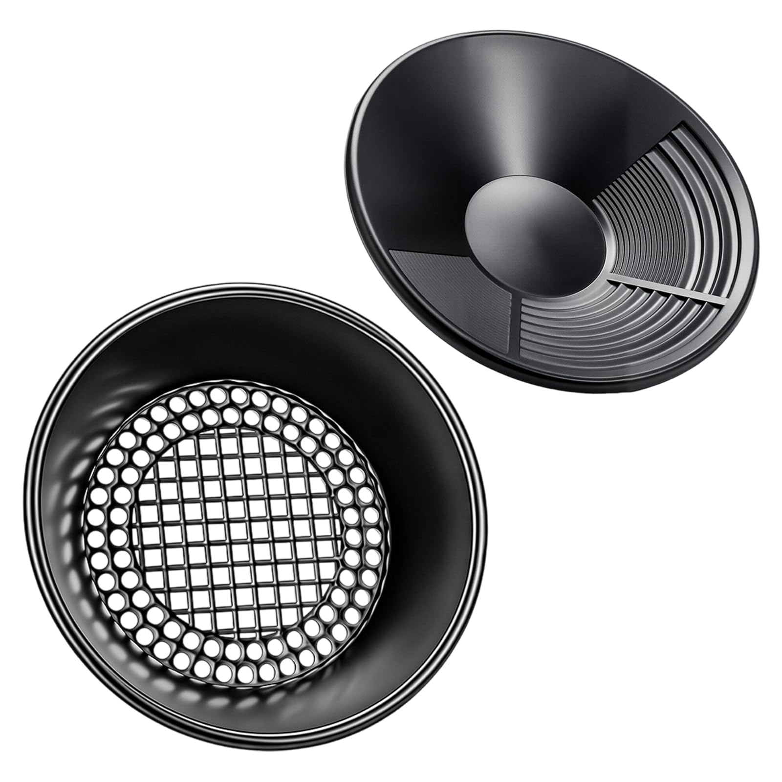 Pxzh Gold Compactly Prospecting Equipment Washing Pan Triple Riffle Design And Included Screen For Professional Portable Pan