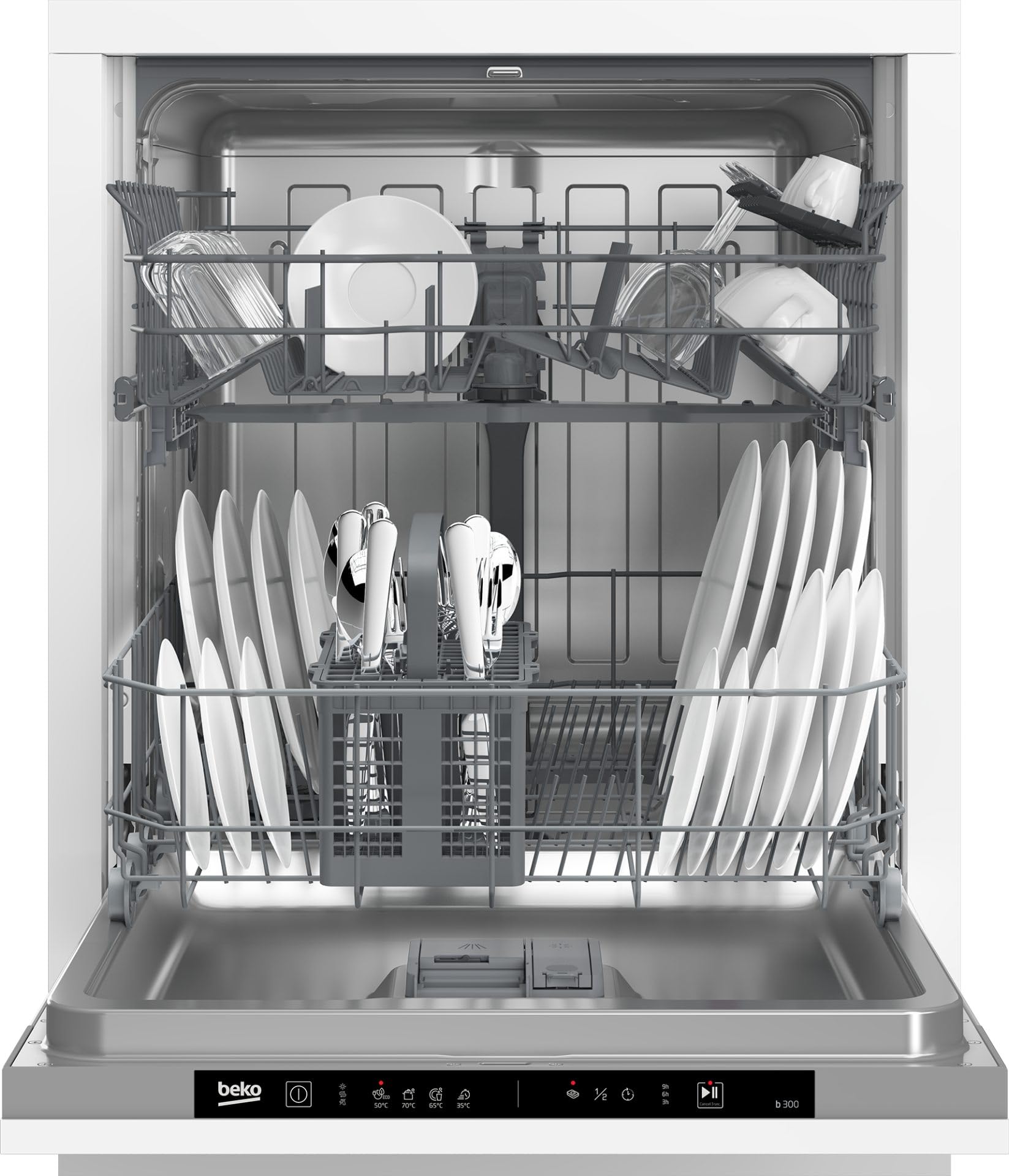 DIN34330 - Lavastoviglie da Incasso, 13 Coperti, a Scomparsa Totale, Classe energetica D
