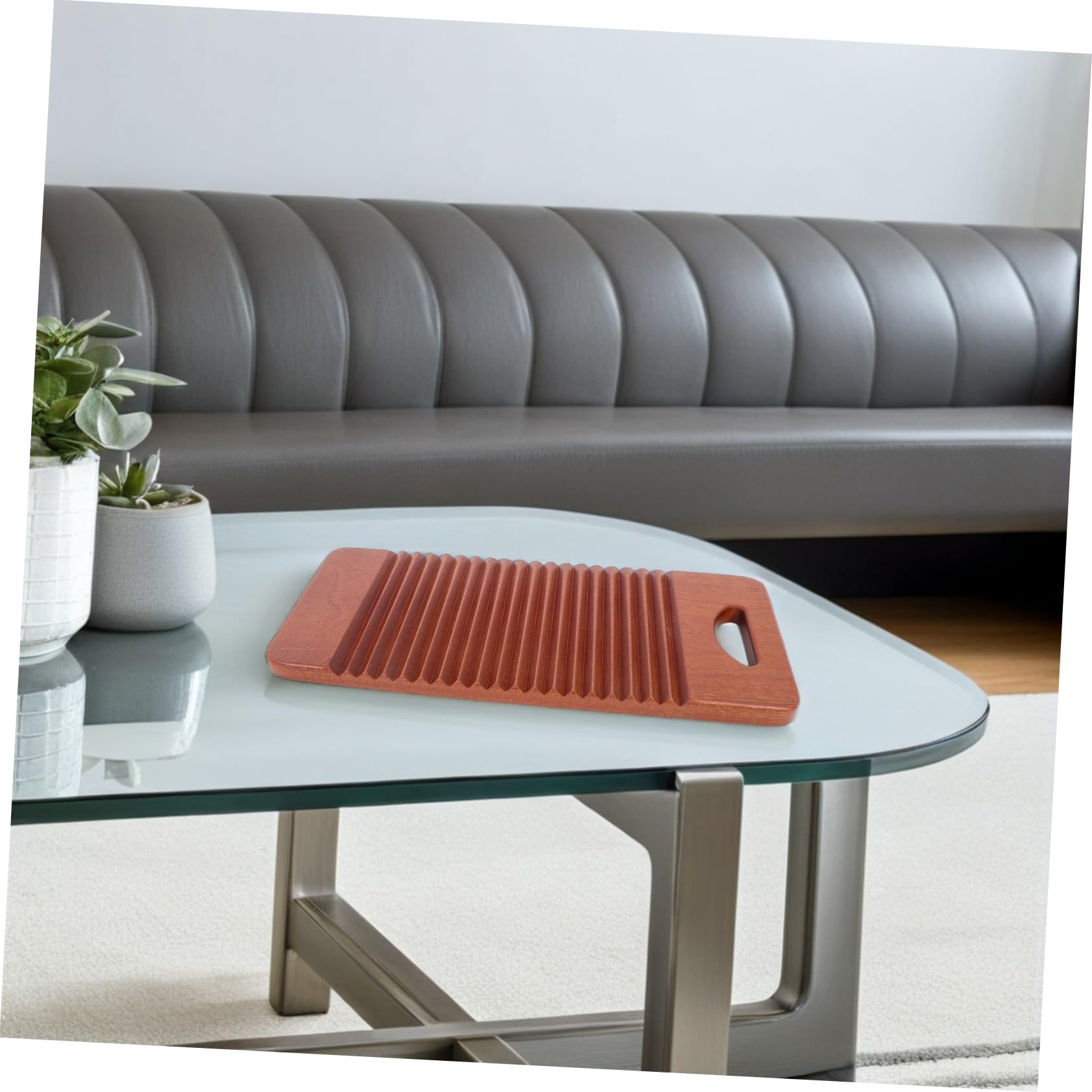 Tabla de Lavar de Madera Maciza Superficie Pulida sin Astillas Resistente y Duradera para Lavado Manual de Ropa Fácil para Uso Lavandería