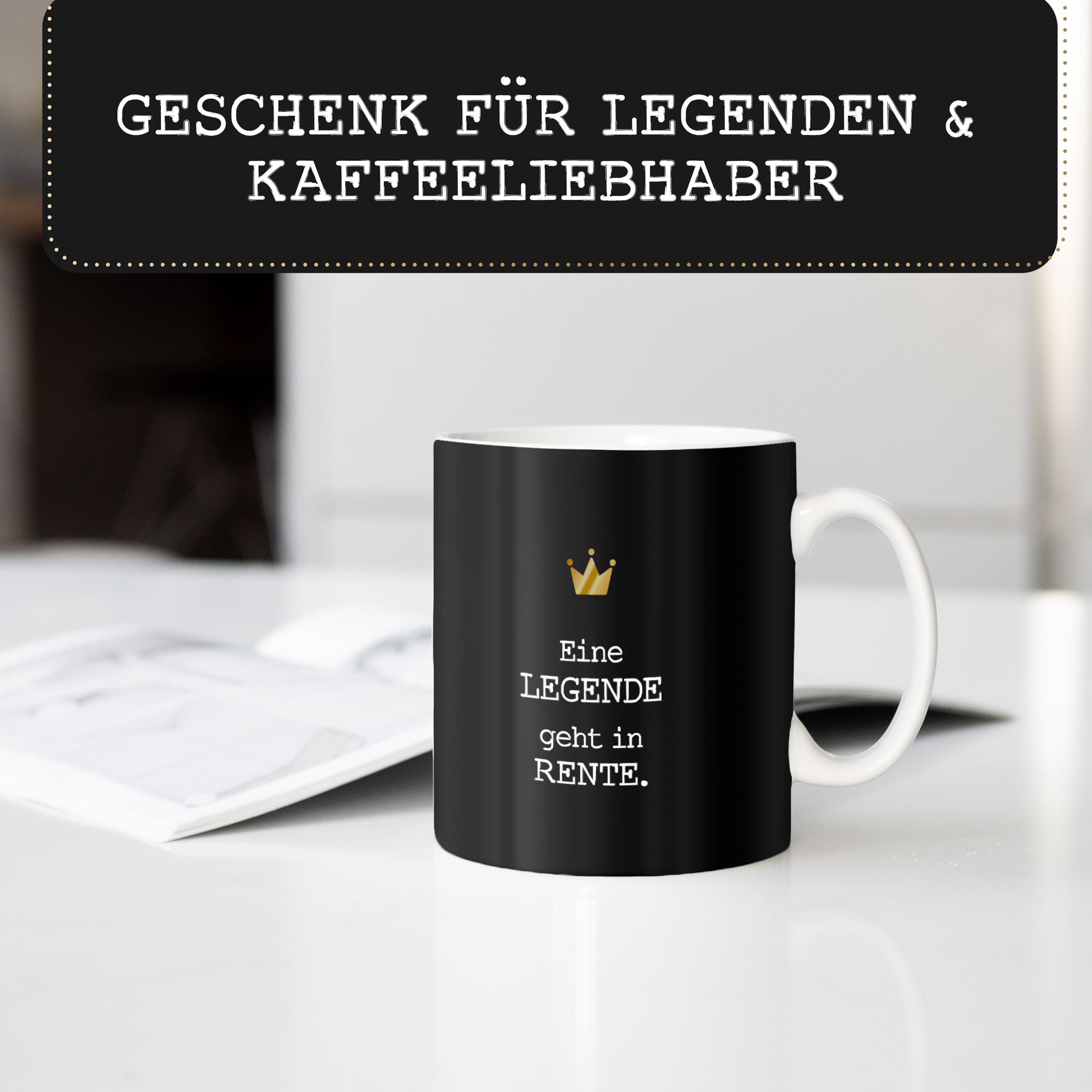 Pagma Druck Rentner-Tasse Mit Spruch – Lustiger Kaffeebecher Zur Pensionierung