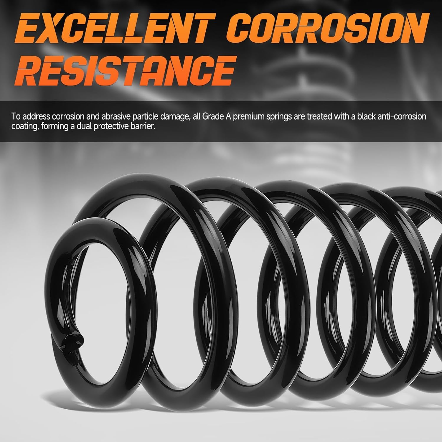 2PCS Rear Suspension Coil Spring Set Fit for Jeep Grand Cherokee 1999-2004, 4WD, AWD, RWD, Driver and Passenger Sides Replace number# 80871,52088404KY, 52088550KX, 52089500AAKZ