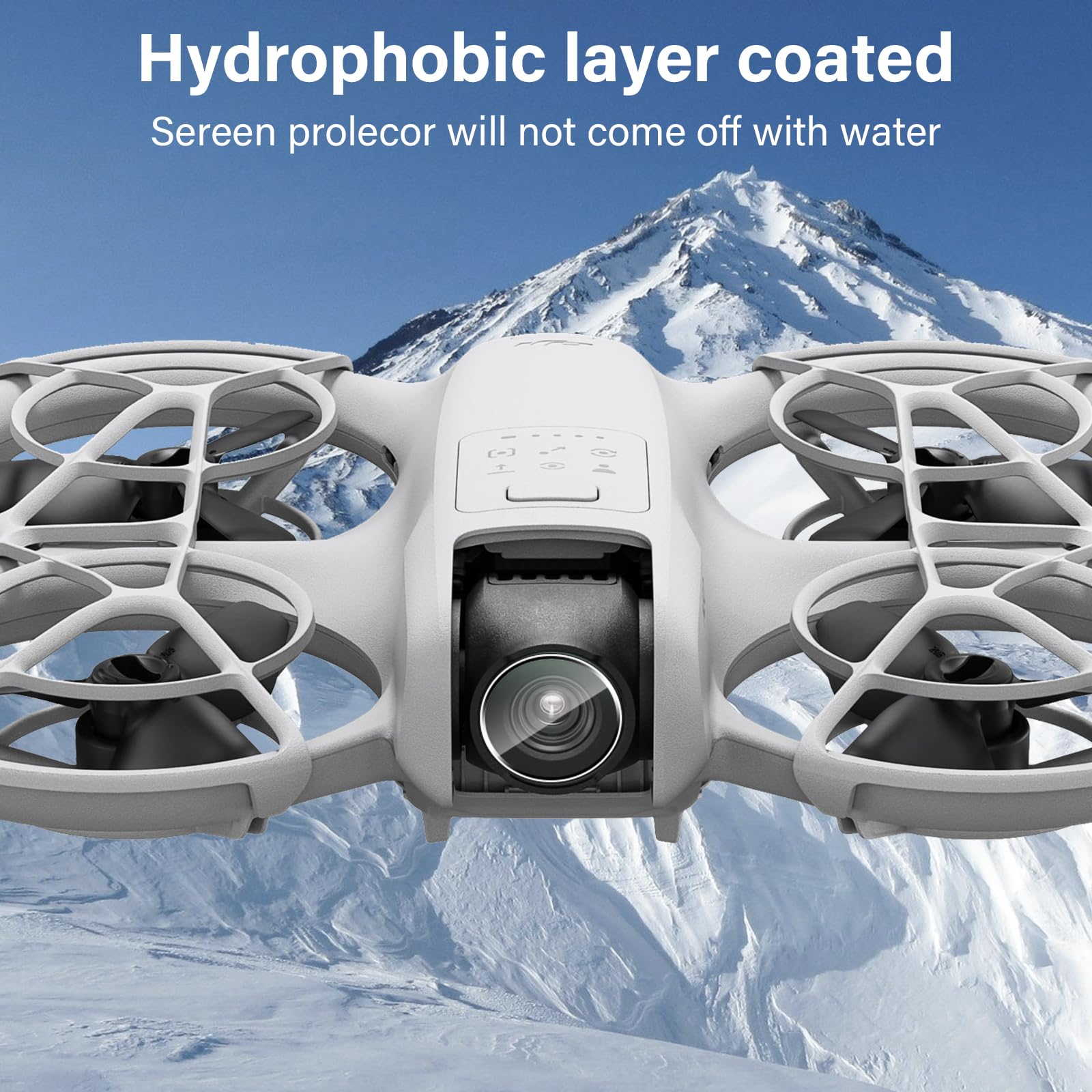 Pellicola Protettiva Compatibile con DJI Neo, 9H Durezza Anti Graffio Vetro Temperato, Ultra HD Senza Bolle Anti-Impronta Pellicola Protezione [4 Pezzi]