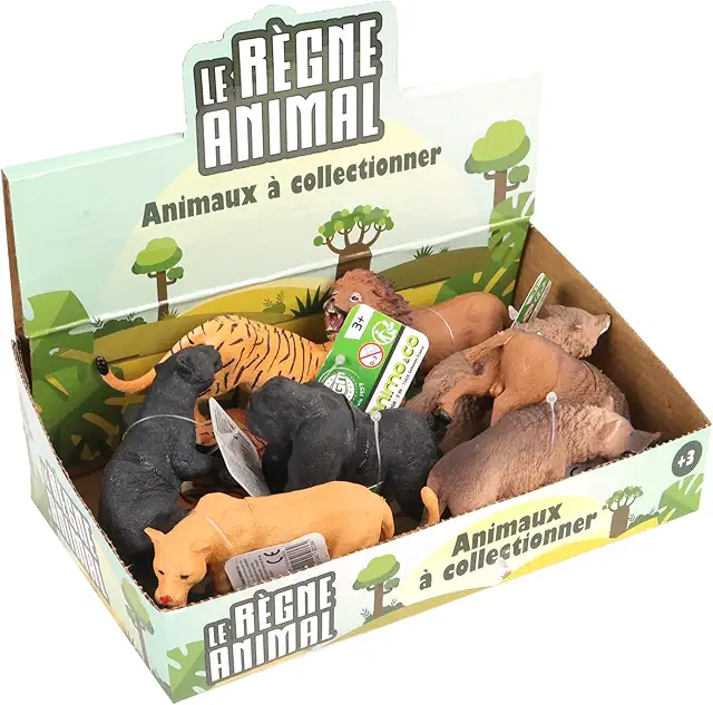 Pack de 12 Figuritas de Animales Salvajes Realistas - Juguete Educativo para Niños