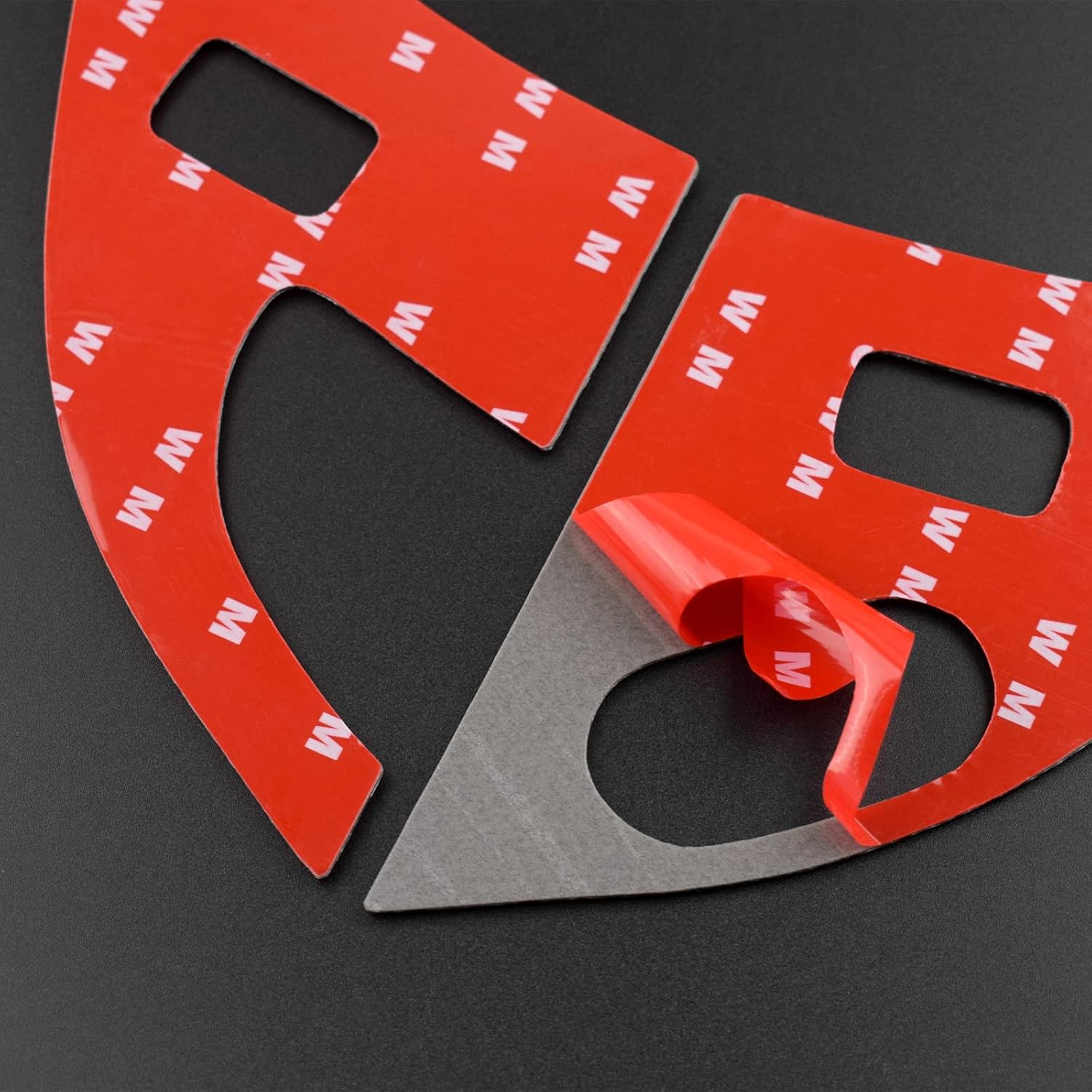 AIRSPEED Car Door Lock Button Sticker Button Door Lock Decorative Parts Window Switch Button Stickers Carbon Fiber Interior for Chevrolet Corvette C6 2005-2007 Accessories (Black with Red)