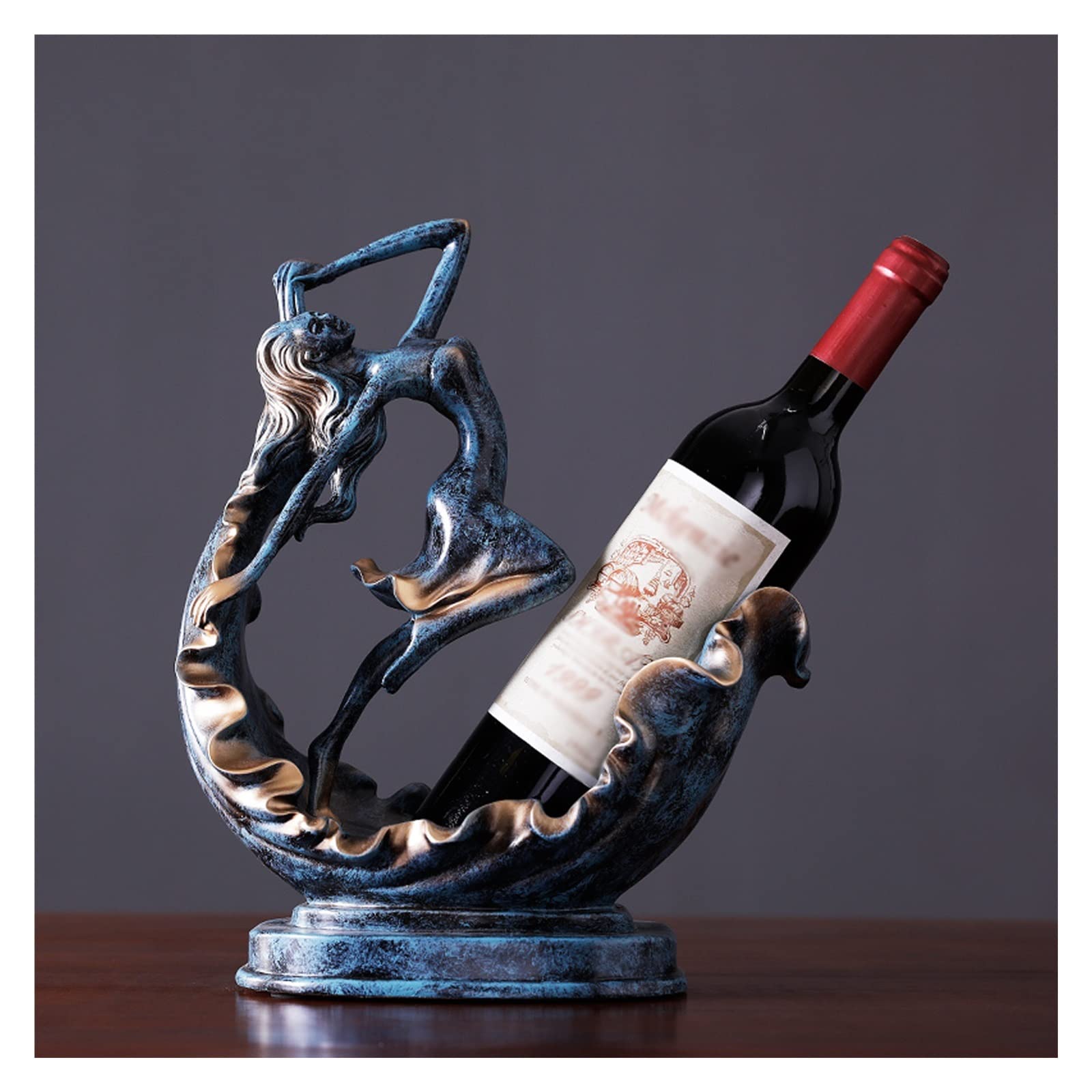 Porte-bouteille de vin présentoir résine tendance ornement œuvre d'art de table