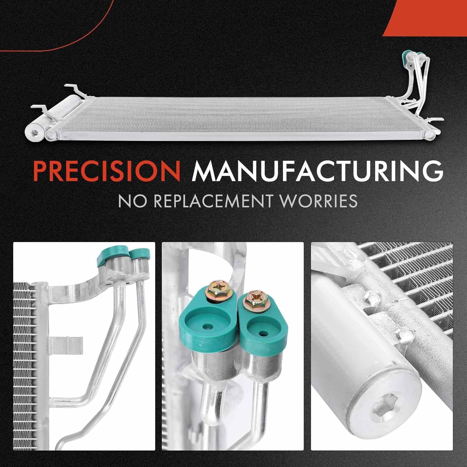 A-Premium Air Conditioning A/C Condenser Compatible with Kia Optima 2016 L4 2.4L, Replace# 97606C1001