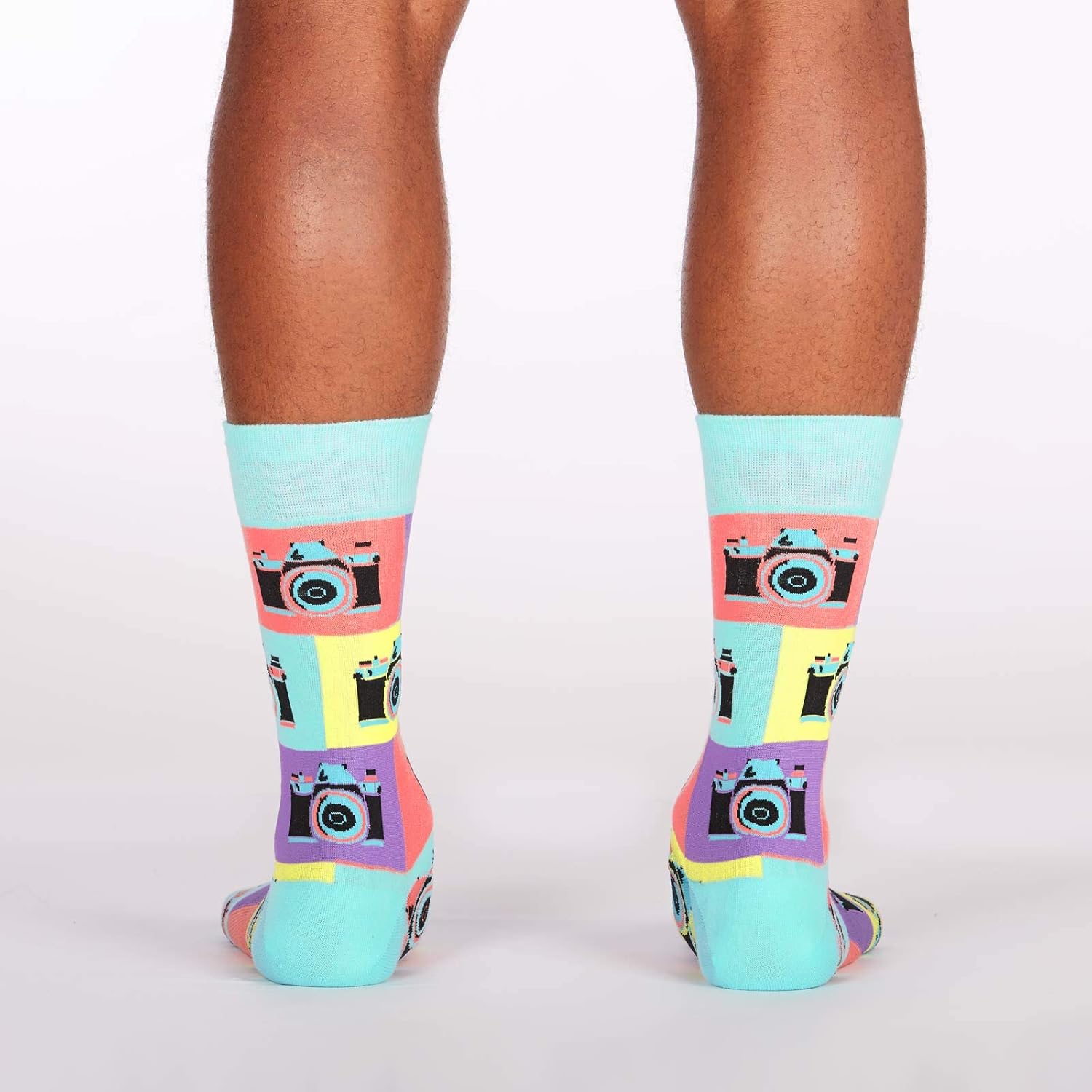 Sock It To Me Men's Say Cheese Retro Camera Photographer Crew Socks - Image 3