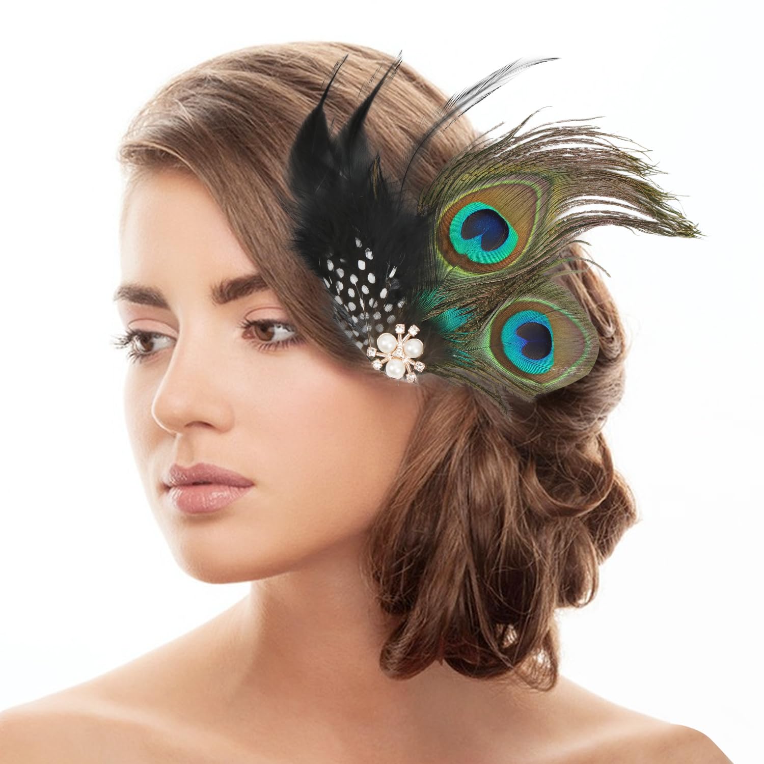Reaky Boho Veer Hoofdband Gypsy Veer Haarbanden Indian Peacoak Hoofddeksels Carnaval Haaraccessoires voor Vrouwen Reaky Boho Veer Hoofdband Gypsy Veer Haarbanden Indian Peacoak Hoofddeksels Carnaval Haaraccessoires voor Vrouwen
