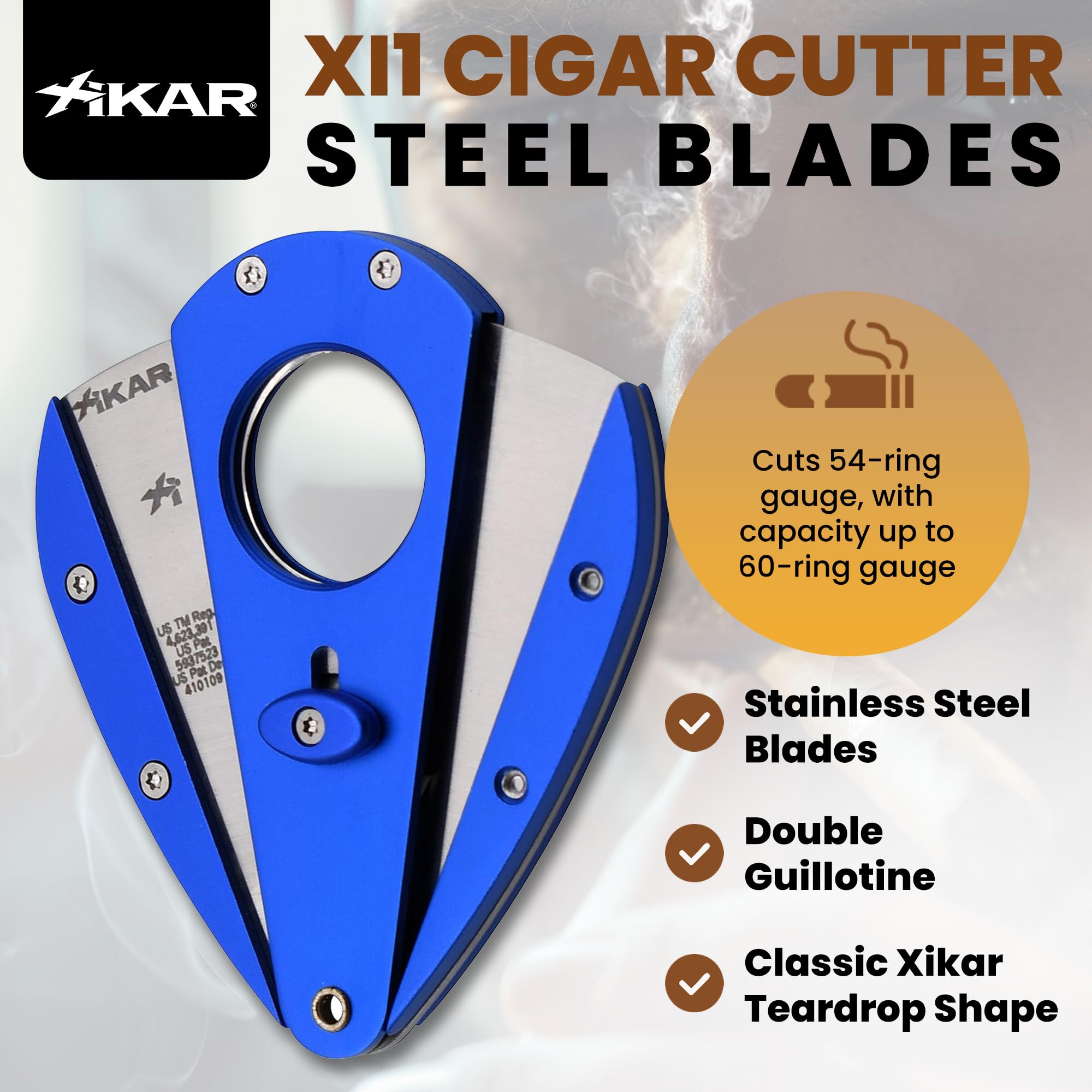 Amazon.com: XIKAR Xi1 Perfect Cut Cigar Cutter – Precision Double