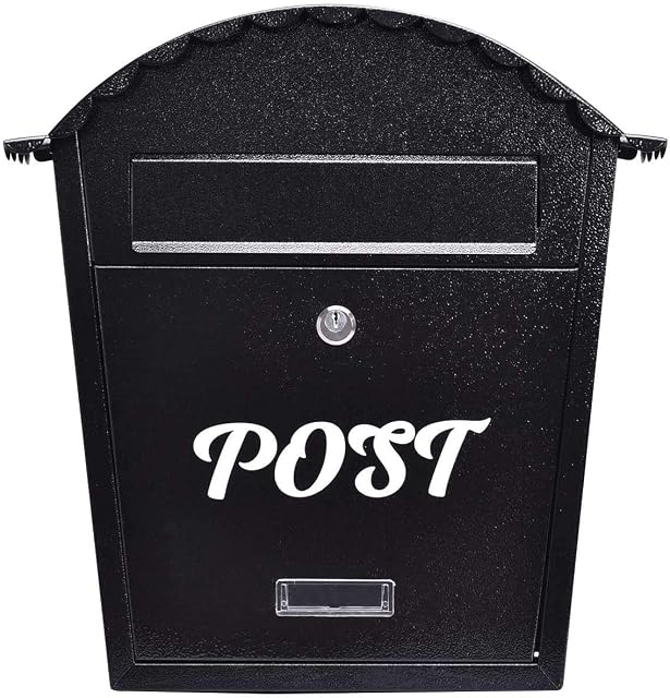 COSTWAY Exlarge Stainless Lockable Mailbox Post Letter Newspaper Box Wall Mounted