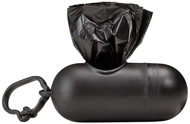 Foto 6 de 6 de Amazon Basics Bolsas de basura para perros con dispensador y clip para correa, Sin fragancia