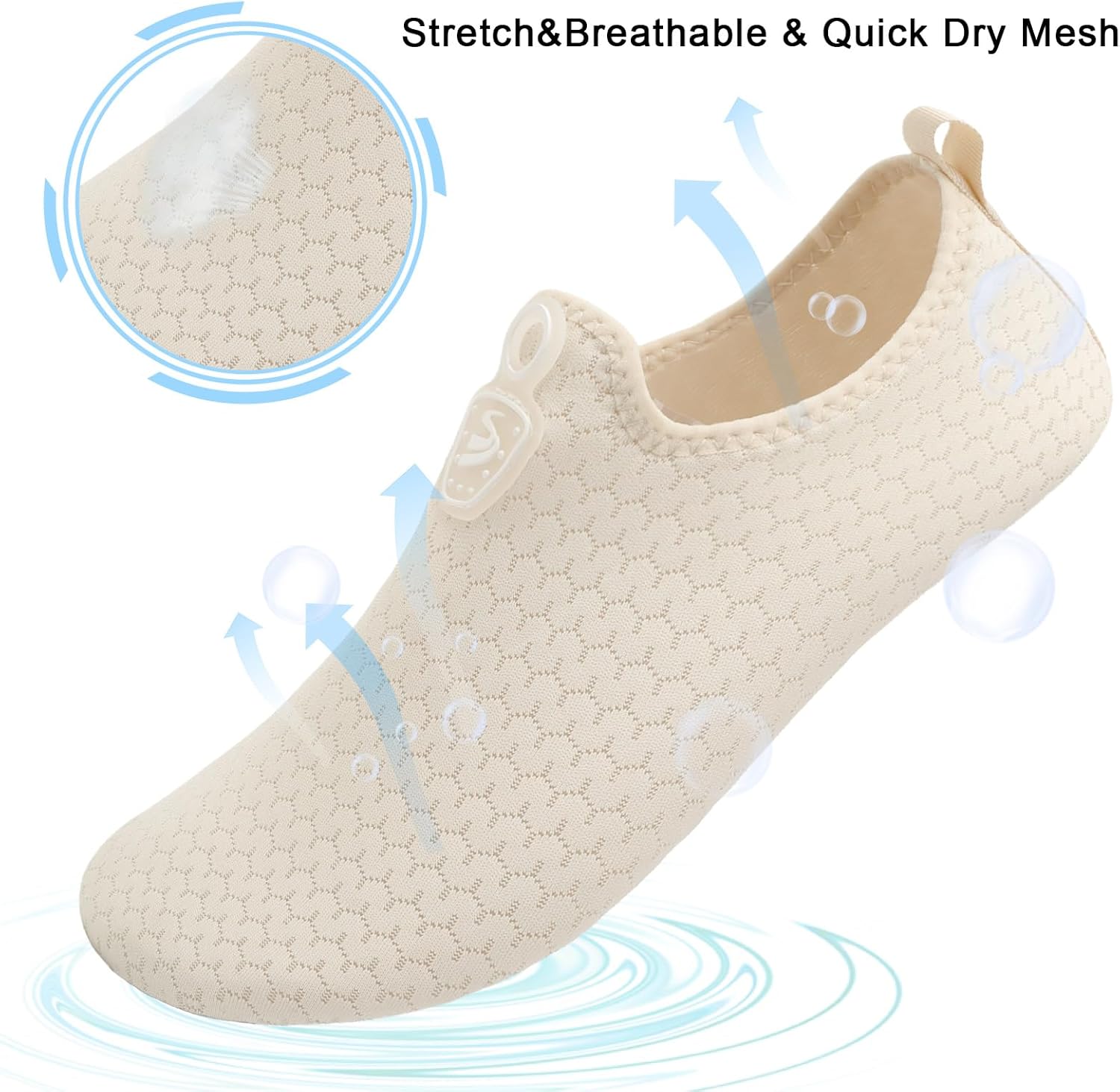 Spesoul Womens Mens Water Shoes Quick Dry Beach Swim Shoes Barefoot Aqua Socks Outdoor Sand Socks for Pool River Diving - Image 3