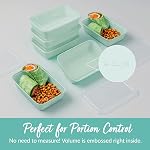 Bentgo Prep 1-Compartment Meal-Prep Containers with Custom-Fit Lids - Microwaveable, Durable, Reusable, BPA-Free, Freezer and Dishwasher Safe Food Storage Containers - 10 Trays & 10 Lids (Mint)