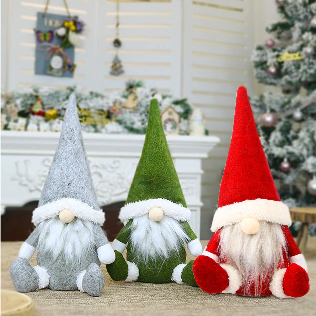 Tomte Christmas Gnome Lutin De No\U00Ebl Duende De Navidad Dexis-Iberica  Crochet Art & Collectibles