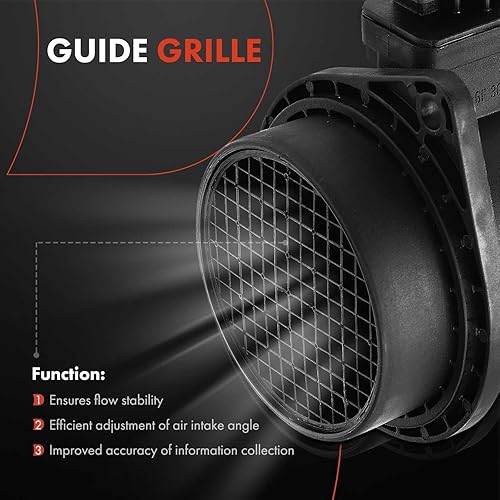 Miniatura 4 de A-Premium Conjunto de medidor de sensor de flujo de aire masivo (con 5 pines) compatible con Mini Cooper 2007-2011, Cooper Countryman 2011  solo se