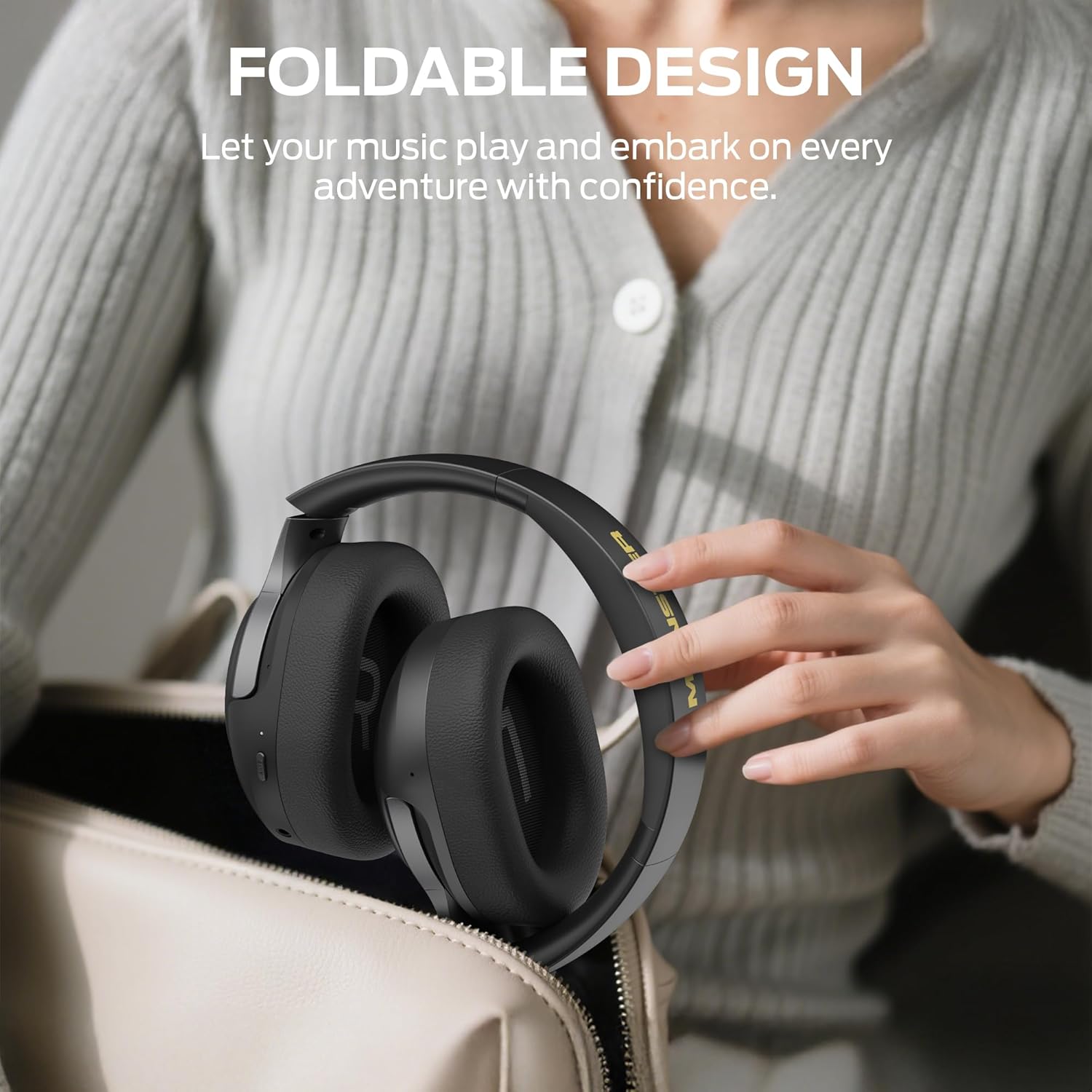 Monster Persona H22 headphones with foldable design
