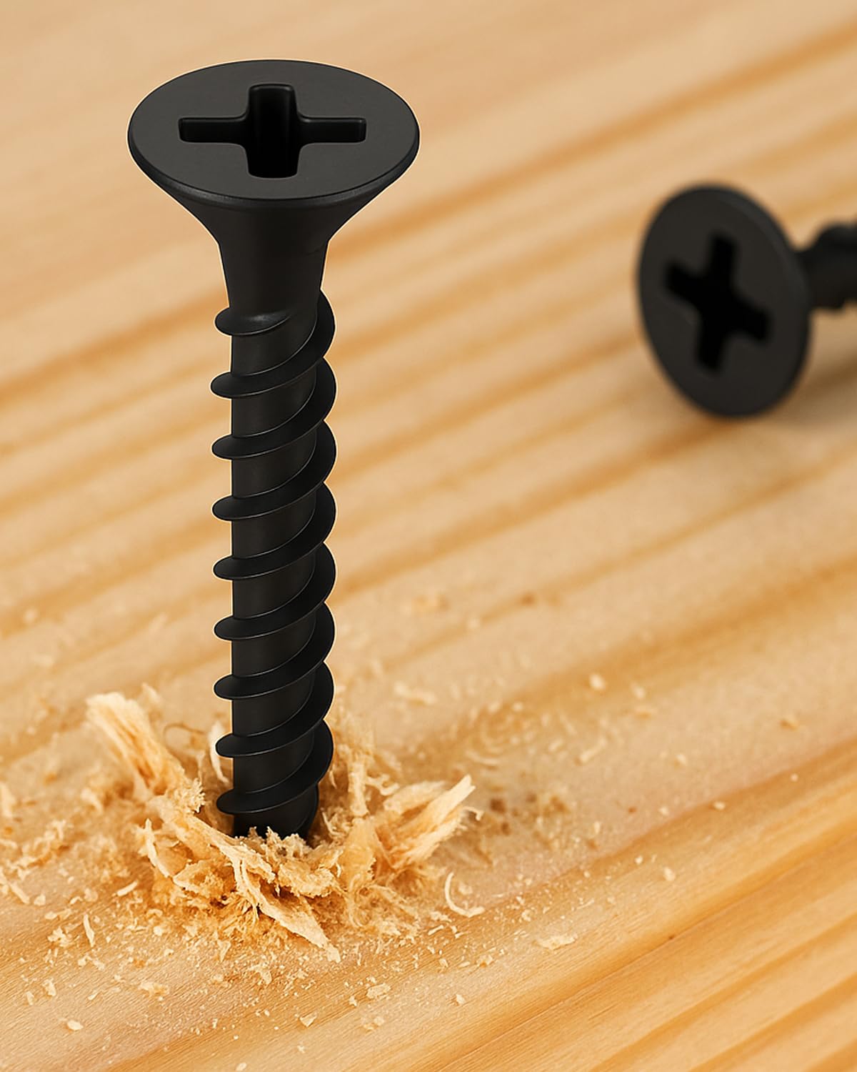 IMSCREWS #2 x 3/4" Black Wood Screws, 304 Stainless Steel Flat Head Phillips Self-Tapping Screws, 400 Pcs - Natural Black Finish, Rust Resistant for Small Hinges, Crafts & DIY