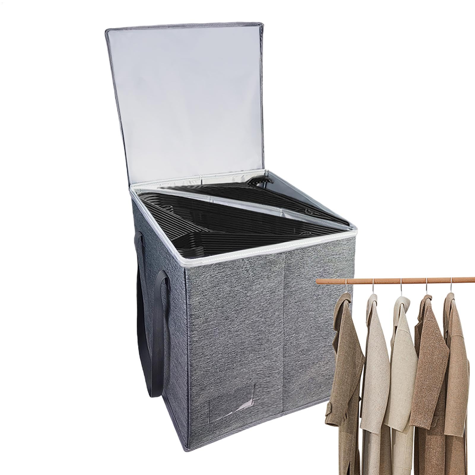 Organizador Para Perchas Contenedor De Almacenamiento Plegable, Portátil Y | Almacenaje De Gran Capacidad Para Perchas, Ropa, Muñecas, Armario, Dormitorio, Lavadero, Viajes, Organización