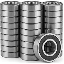 20 Pcs 608 Bearings 2RS, Premium Steel Sealed Deep Groove Bearings