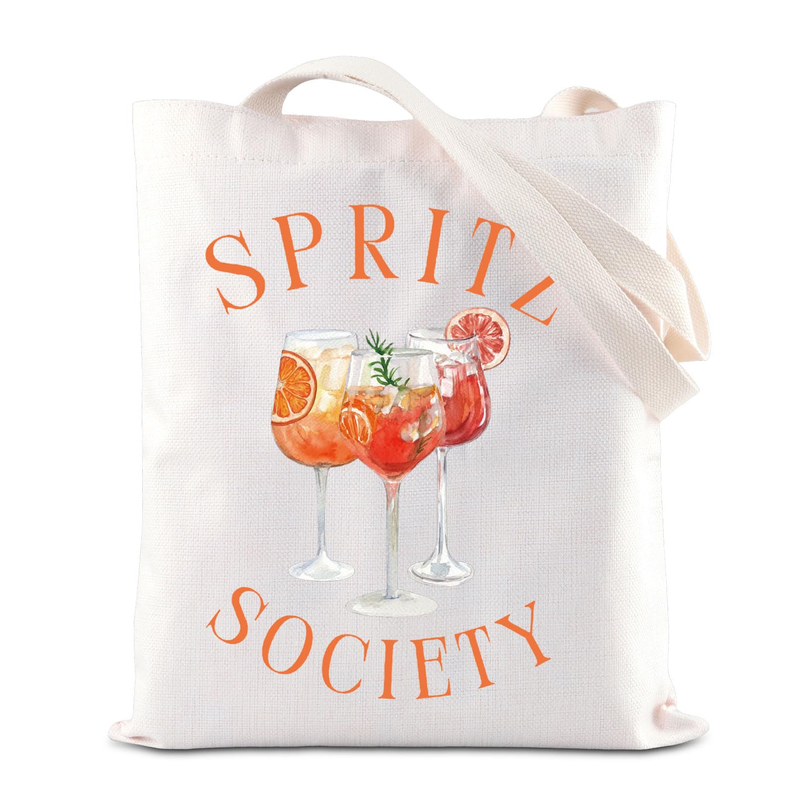 KUIYAI Aperol Spritz Society Tote Bag Aperol Spritz Bachelorette Gift Aperol Spritz Social Club Gift Italian Cocktail Gift