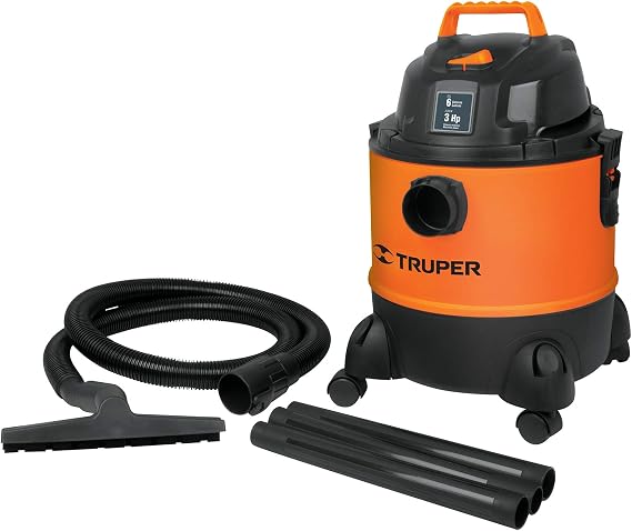 Amazon.com: Truper aspi-06 6-gallon mojado/seco aspiradora : Herramientas y  Mejoras del Hogar