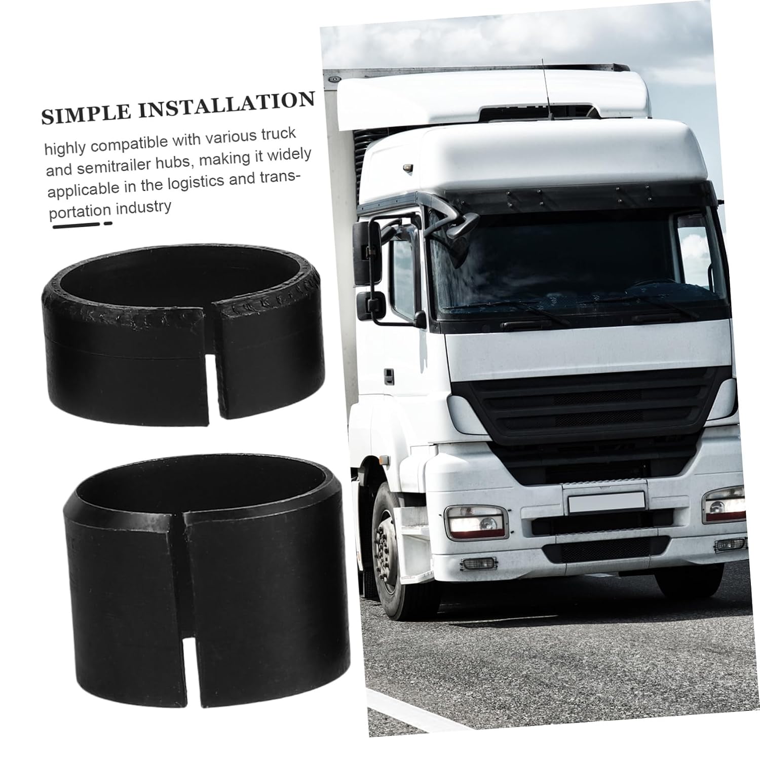 1set Steel Wheel Screw Balancing Ring Tire Screw Positioning Sleeve for Heavy-Duty Vehicles Ensures Accurate Alignment and Weight Distribution for Trucks and Semitrailers