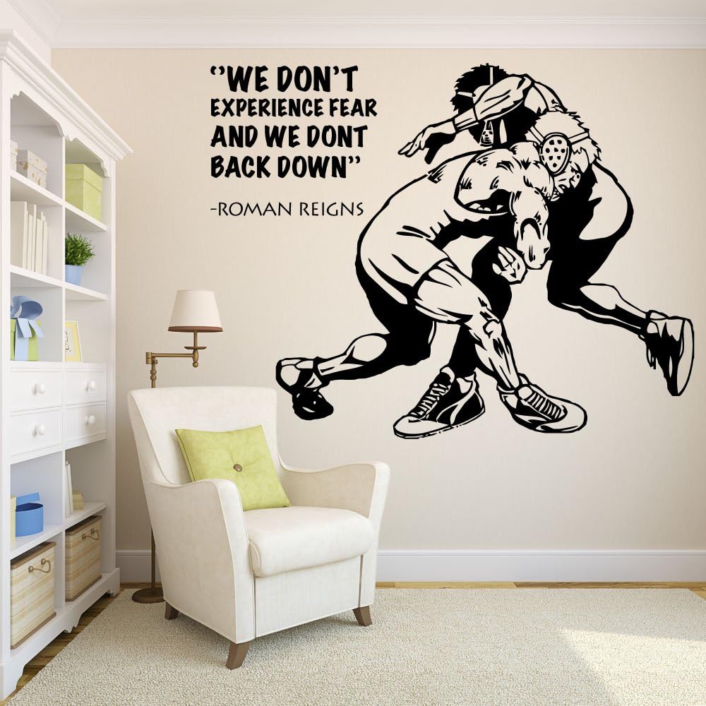 Wall Decal Roman Reigns Wrestling Sticker Room Decal wrestling jiu jitsu greco roman freestyle 185RE