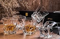 Vista 3 de Juego de 6 vasos de whisky de cristal de alta calidad, grandes sin plomo, vasos de degustación de vidrio escocés para beber whisky irlandés