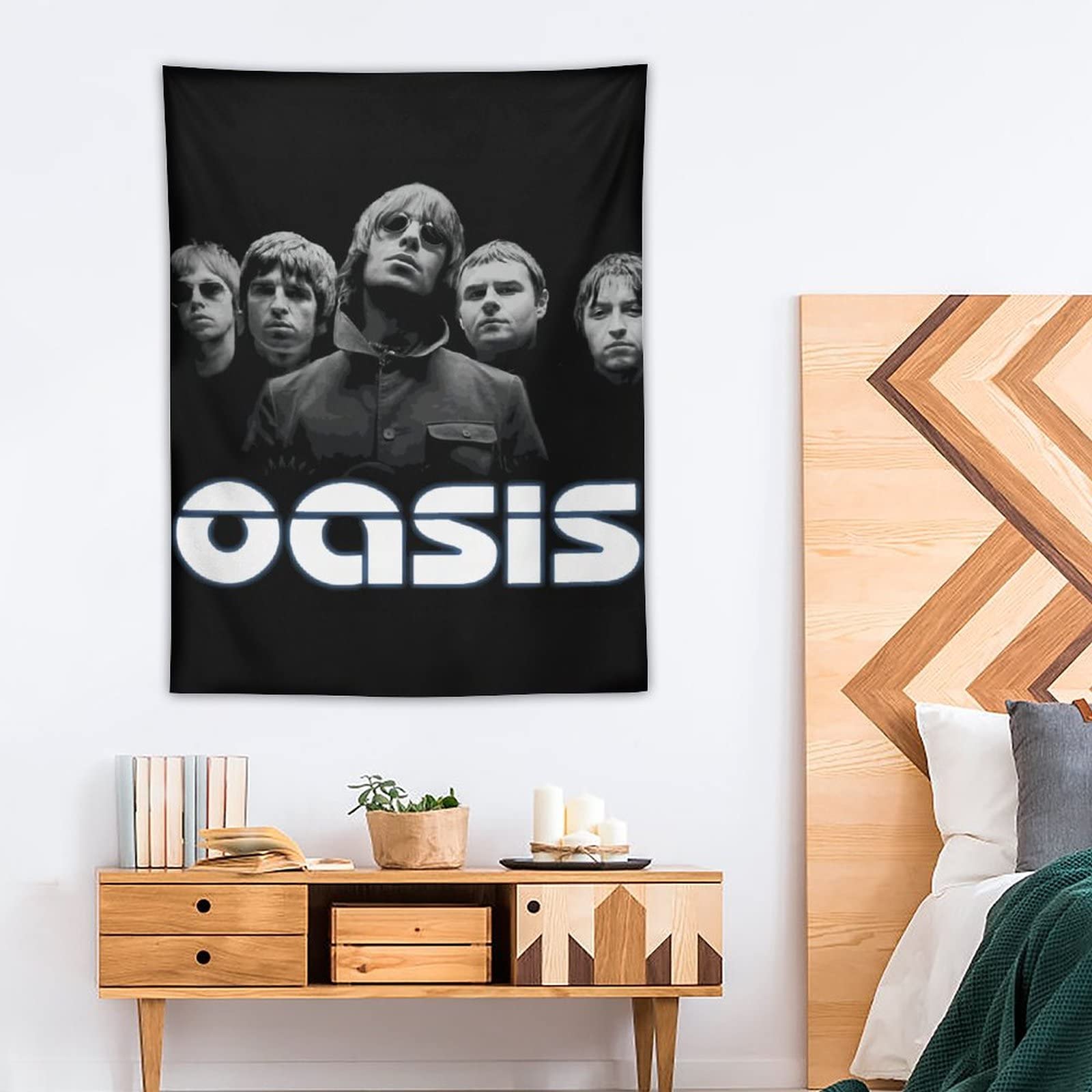 Amazon.co.jp: タペストリー オアシス OASIS バンド 壁掛け 壁飾り 布