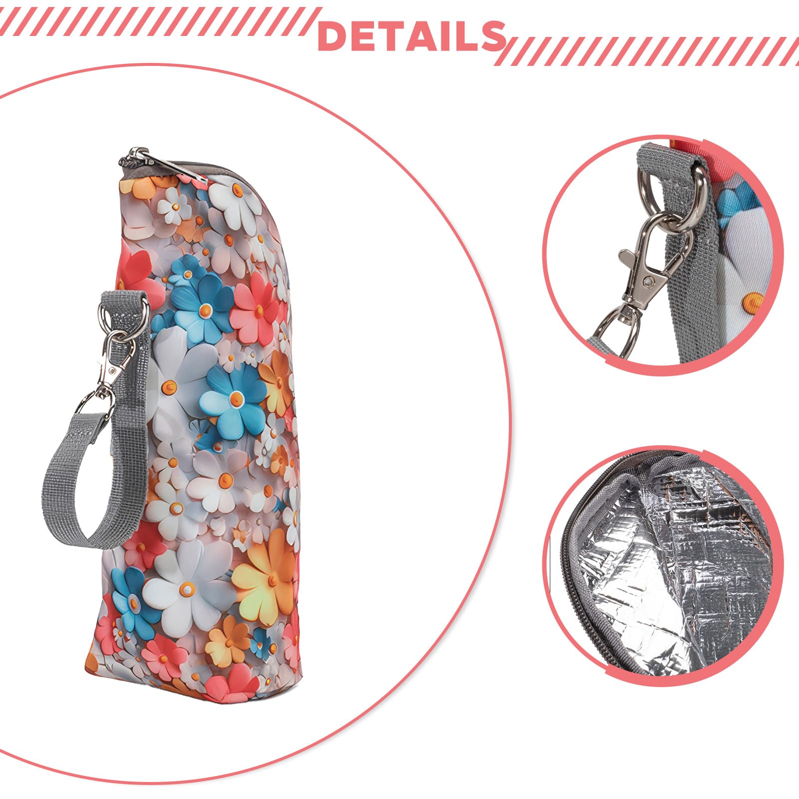Borsa Termica Universale per Biberon e Latte, Portatile, Con Strato Isolante, Borsa Da Viaggio, Porta Biberon Termico, Sacchetto Termico per Passeggino