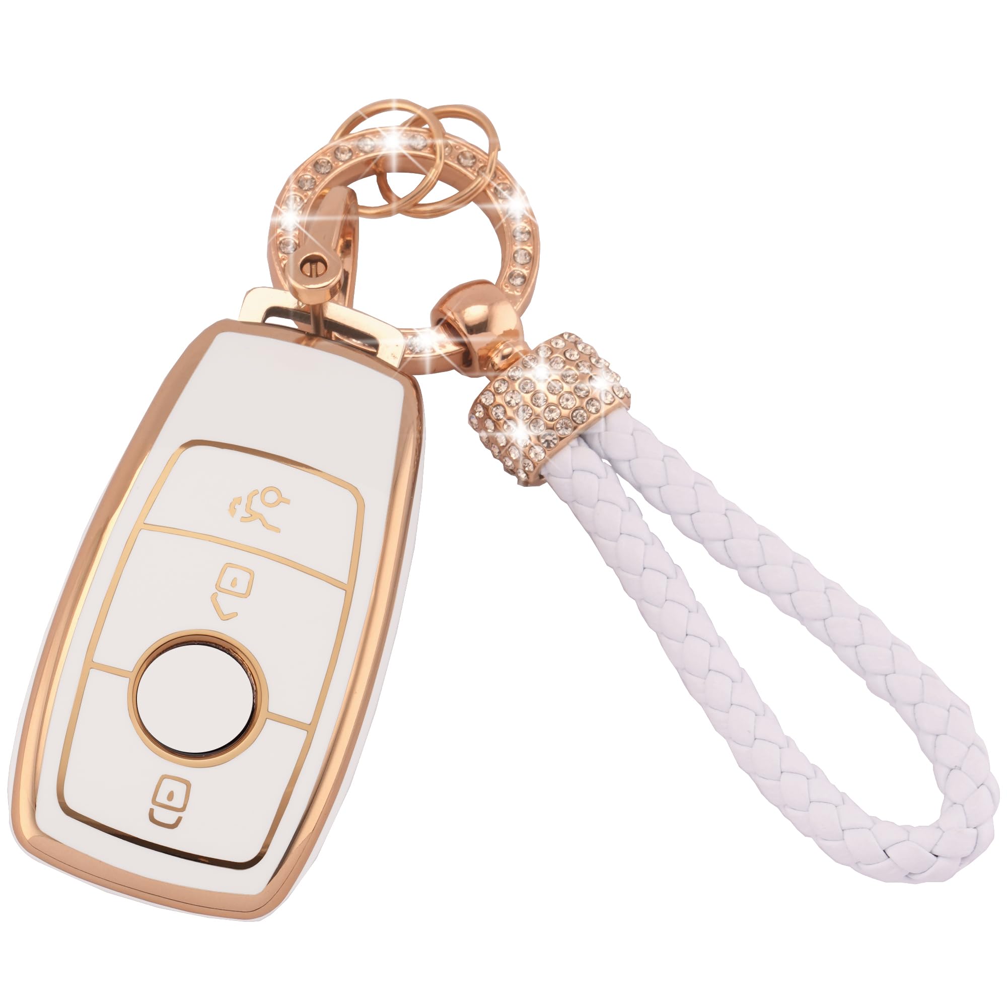 Car Key Fob Case Fit for Peugeot 107 207 307 307S 308 407 607 807 3008 5008 Citroen C2 C3 C4 C5 C6 C8 Xsara 2 Buttons Flip Folding Key Case Shell with Leather Keychain Lanyard (BP-Pgt-2F) — view 45