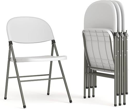 Miniatura 55 de Flash Furniture Mirra - Sillas plegables de plástico para fiestas y bodas, asientos ligeros para eventos comerciales con capacidad de peso estático