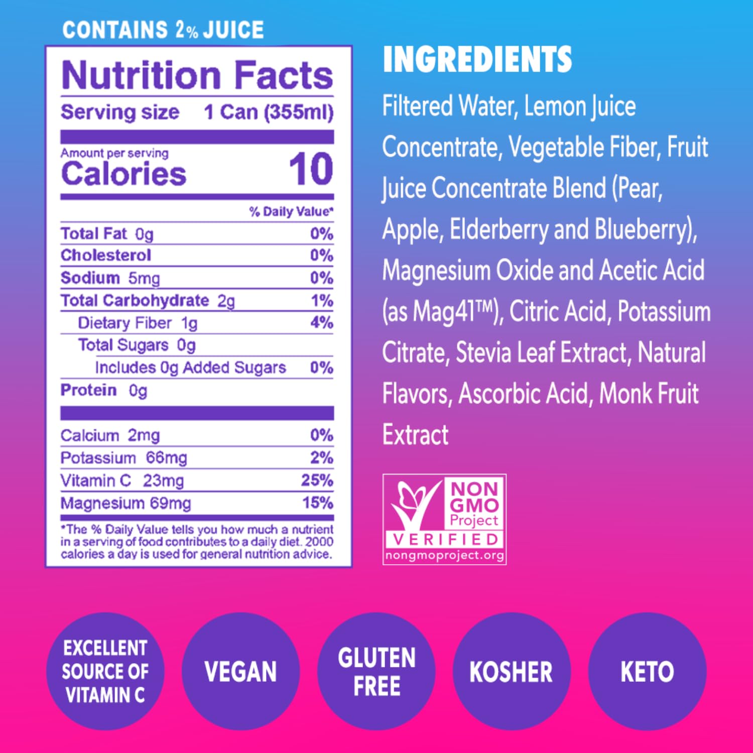 Swoon Swoonberry Lemonade – Zero Sugar Lemonade Drink with Magnesium, Sugar Free Berry Flavor, Low Calorie Beverage, Healthy Soda Alternative, Sugar Free, Keto, Gluten Free, Kosher, 12 fl oz (12 Pack)