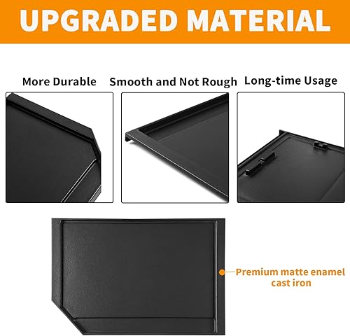 Miniatura 4 de Repuesto de plancha JXGRIDL236 actualizado para piezas de estufa GE, placa de plancha, JGP5036SLSS CGP9536SLSS Plancha lateral de hierro fundido