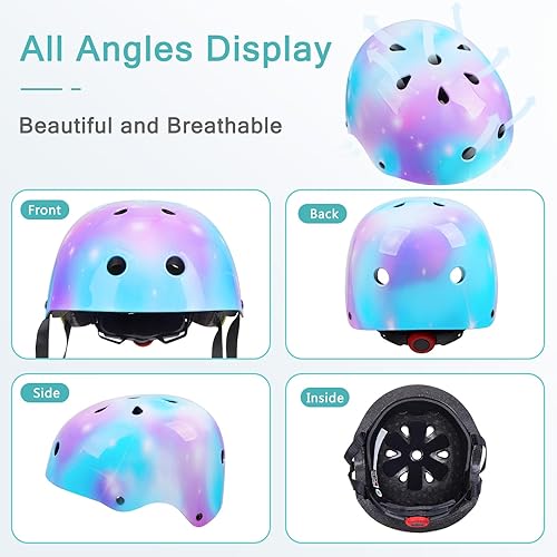 Miniatura 10 de Bienbee - Casco de bicicleta para niños pequeños cascos de patineta para bicicleta de equilibrio scooter para niñas de 3 a 5 a 8 años