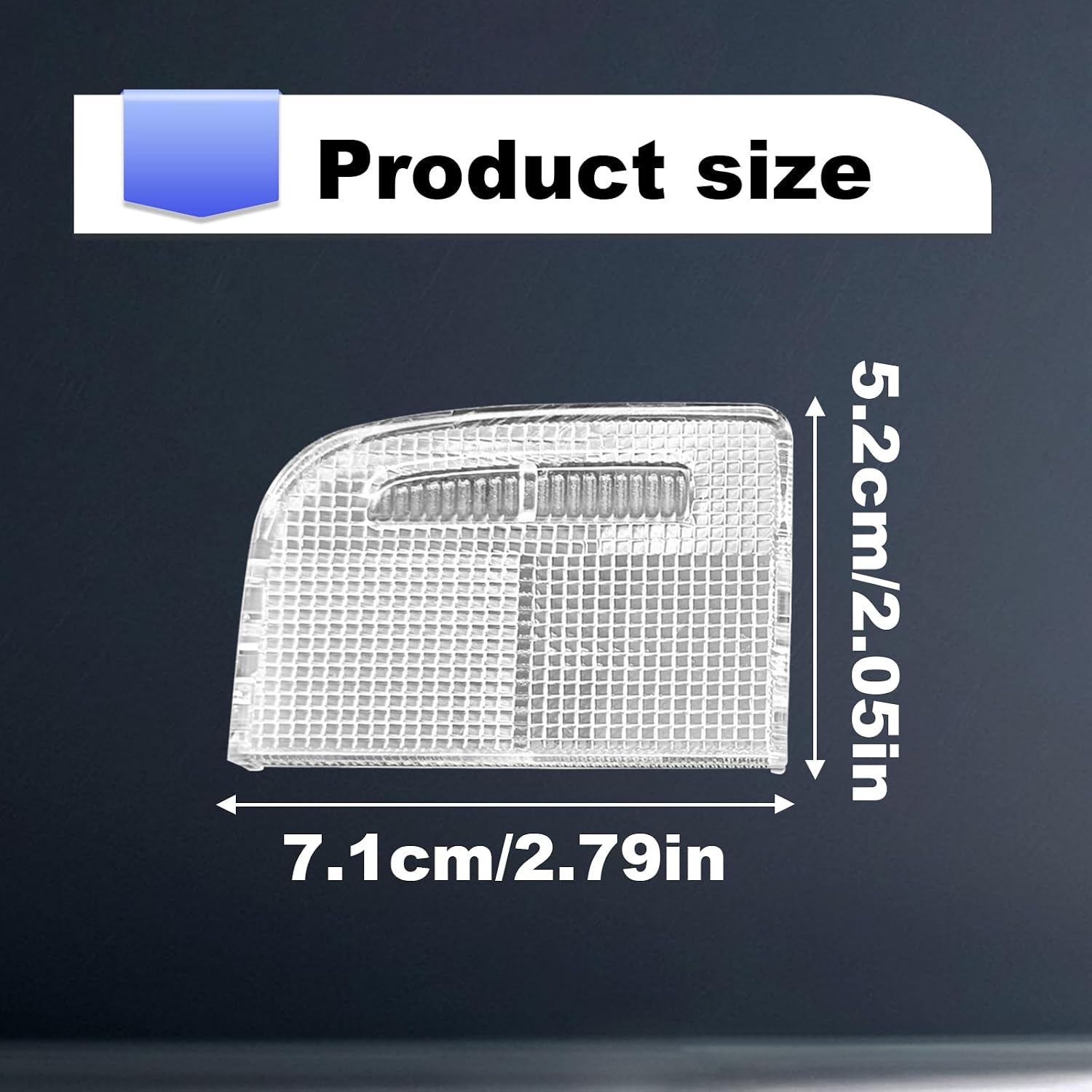 1Pair Interior Reading Light Lens Cover Car Roof Map Light Dome Light Cover 34401-SDA-A21 34402-SDA-A21 Compatible with Honda Accord Hybrid Civic Element Odyssey Pilot Ridgeline with Sunroof Only