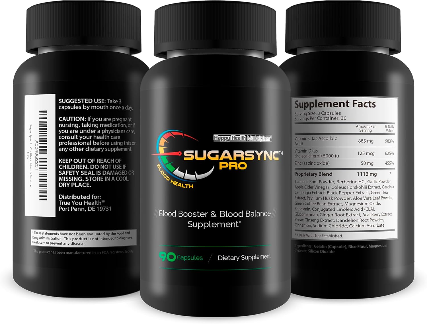 Sugar Sync Pro Blood Heath - Our Best Sugar Health Support Supplement - Support Blood Health & Balance with This Blood Balance Blood Booster Supplement - Healthy Sugar Balance - Blood Capsules