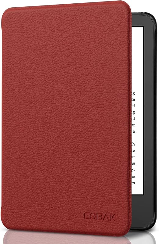 CoBak Funda para todos los nuevos lectores electrónicos de 6 pulgadas 2024 y 2022 (11 generación) – Funda inteligente de piel sintética, apagado y encendido automático, funda protectora premium para Kindle, Boox, Kobo