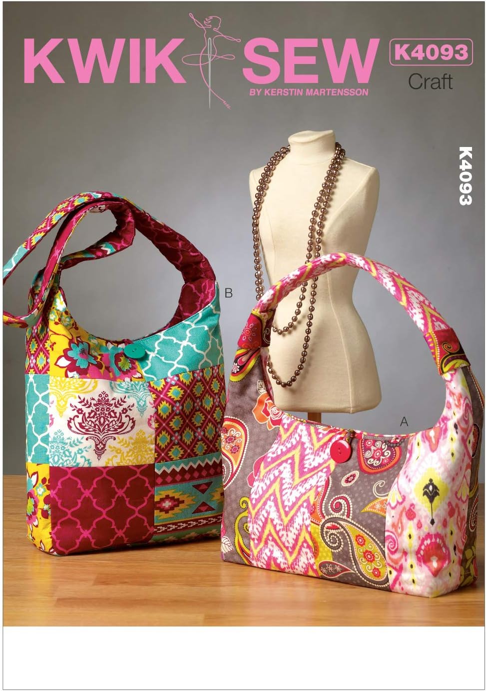 Kwik Sew Patterns K4093OS Bags, One Size