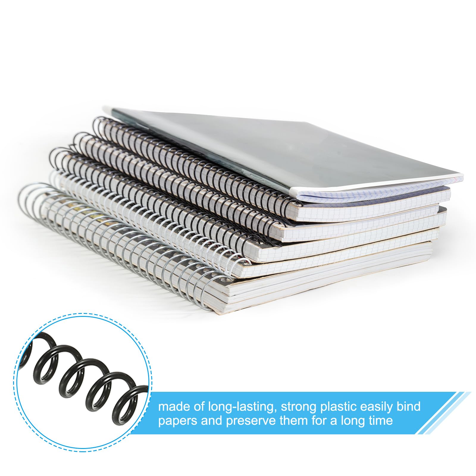 PATIKIL 8mm(5/16") Plastic Spiral Binding Coils - Image 3