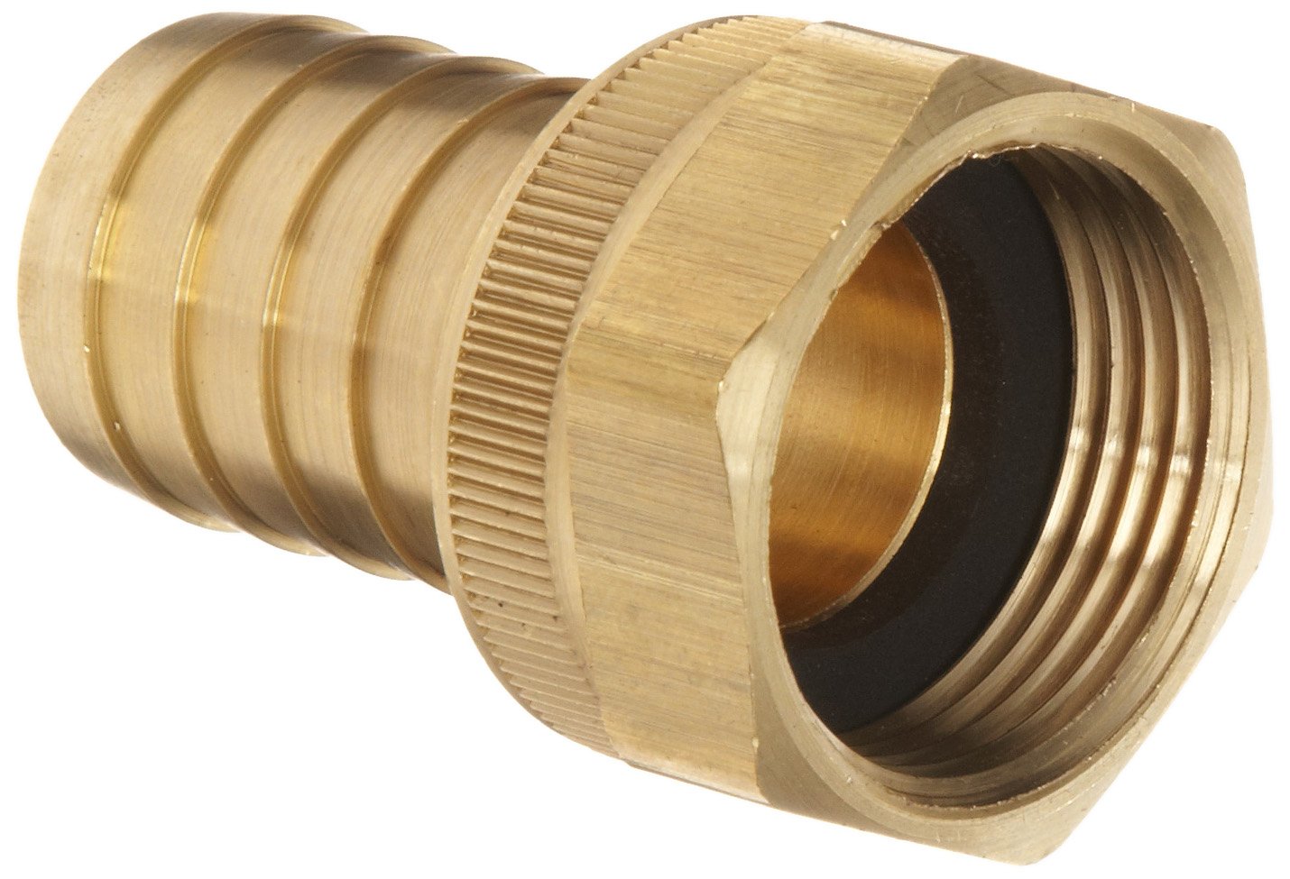 Dixon BS848 Brass Hose Fitting, Machined Coupler with Swivel Nut, 1" NPSH Female x 1" Hose ID Barbed: Industrial & Scientific