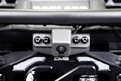 Miniatura 2 de DV8 Offroad Soporte de reubicación de cámara frontal para Ford Bronco 2021-2025 | Corrige la vista 360 con parachoques de cabrestante | Incluye